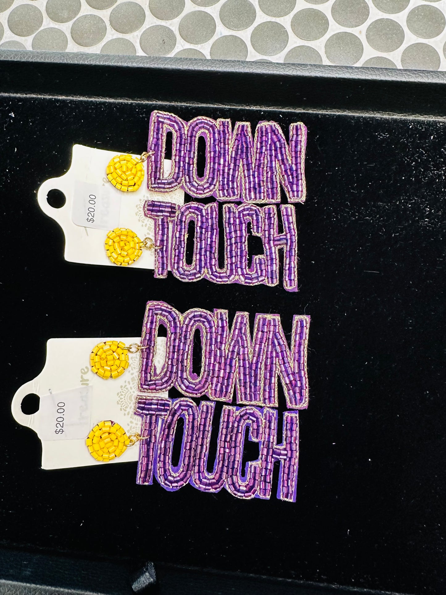 Purple Touch Down Earrings