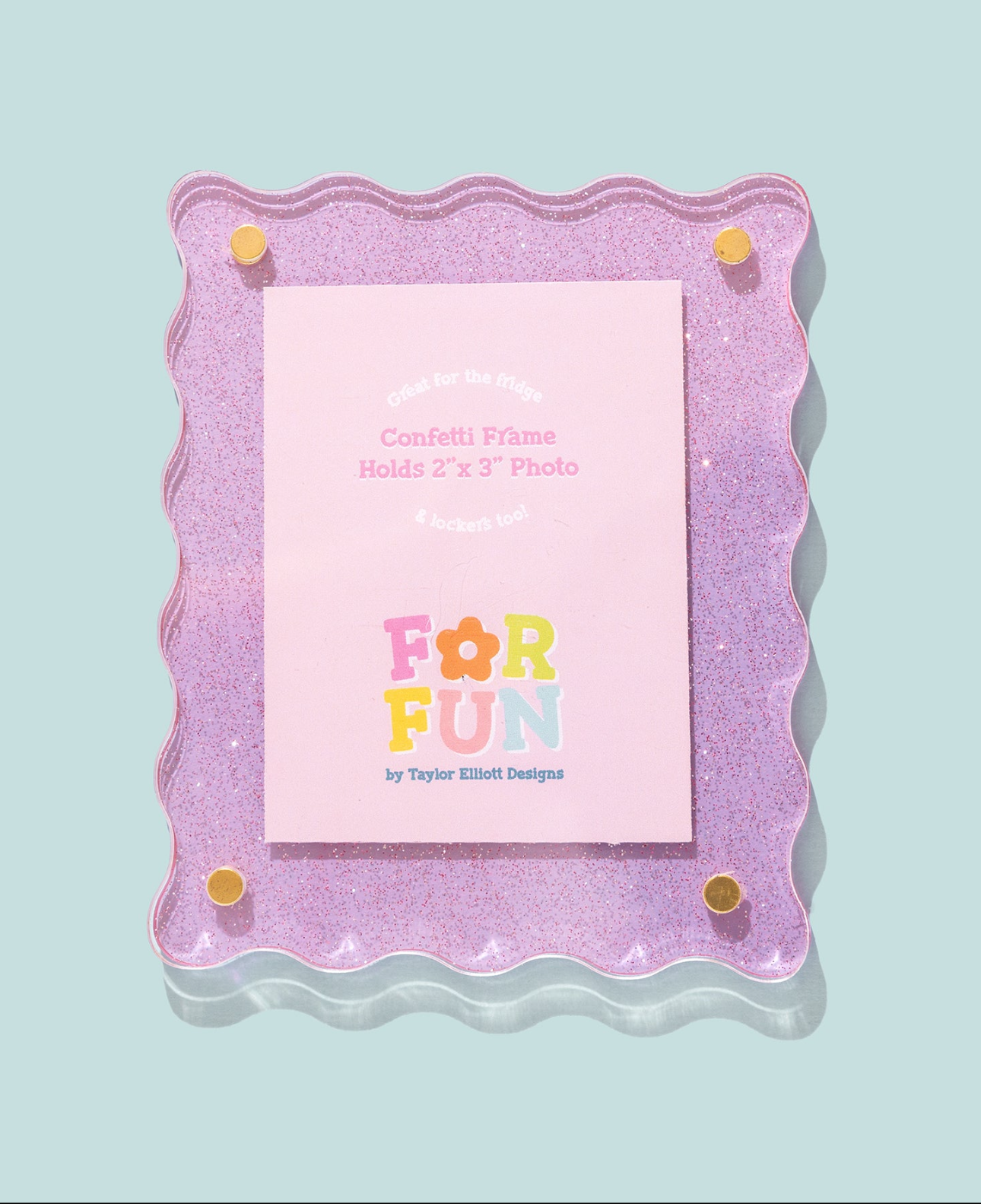 Purple Confetti Magnetic Frame