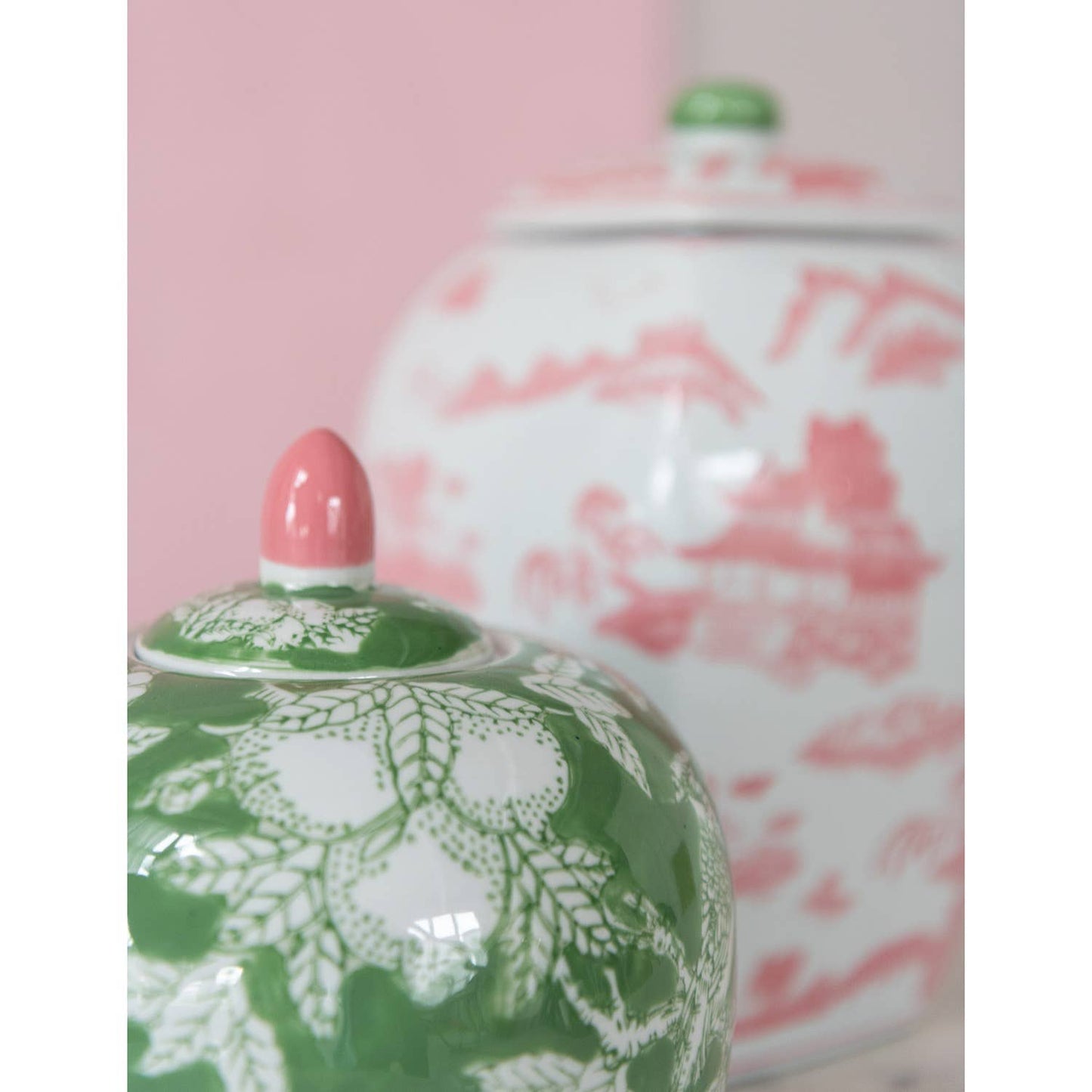 Stoneware Decorative Jar (8" Sq x 12-1/4"H)