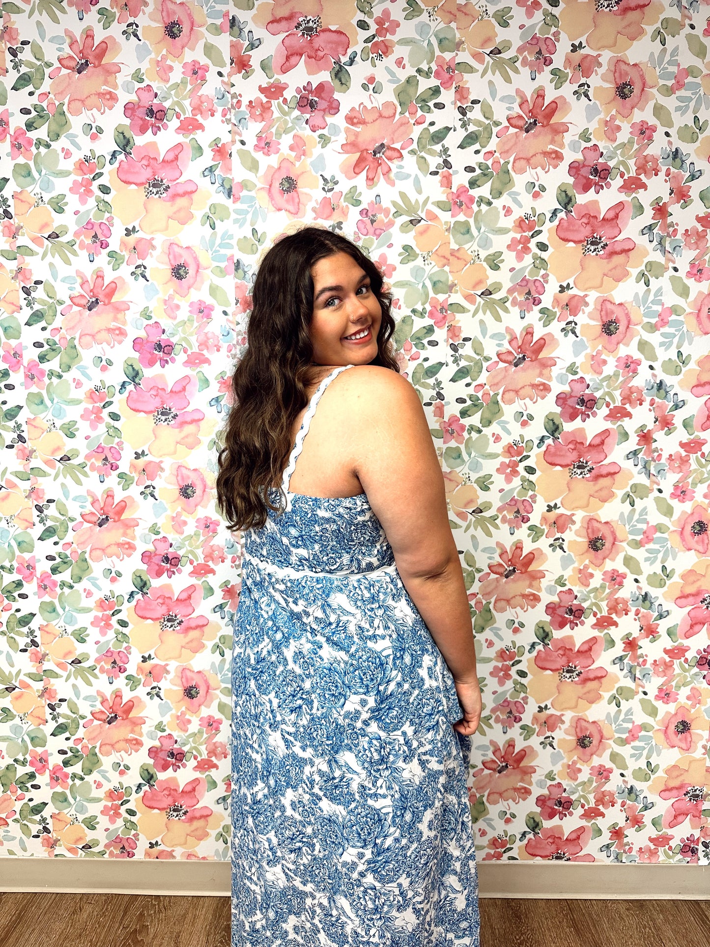 Kacie Blue Ric Rac Dress