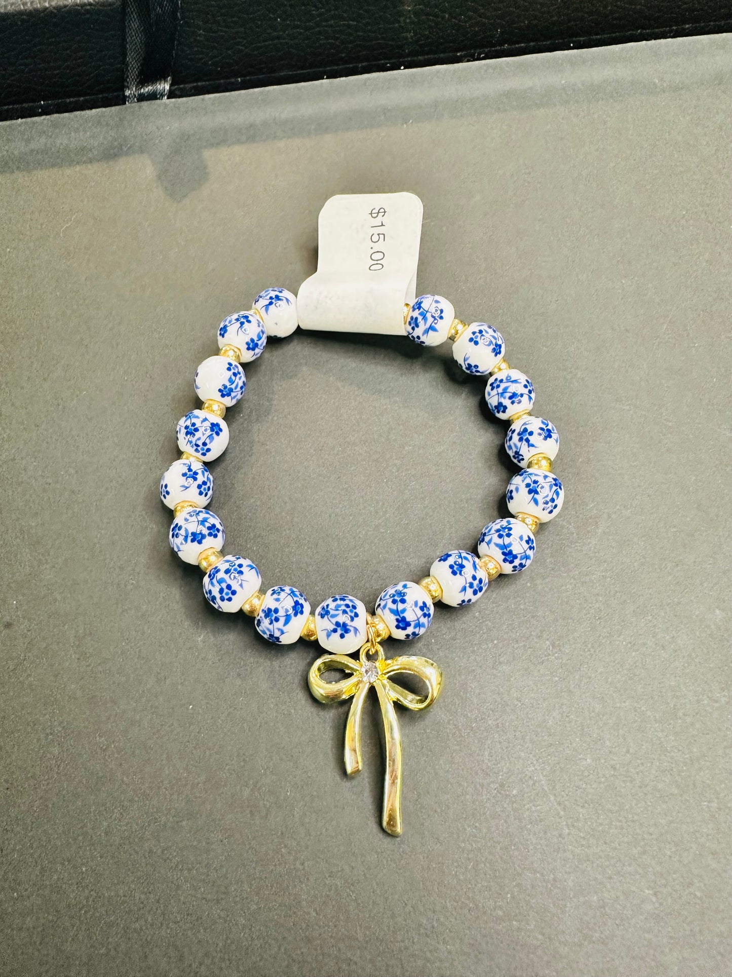 Porcelain Bow Bracelet