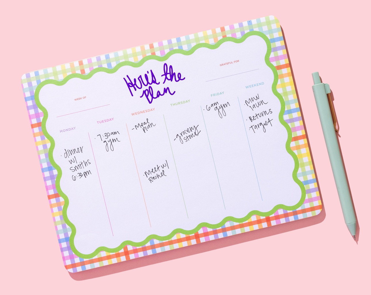 Here’s The Plan Weekly Planner