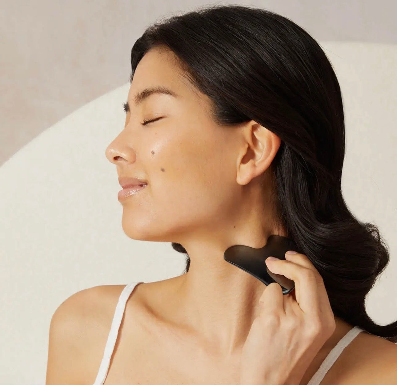 Kitish Stainless Steel Gua Sha - Matte Black