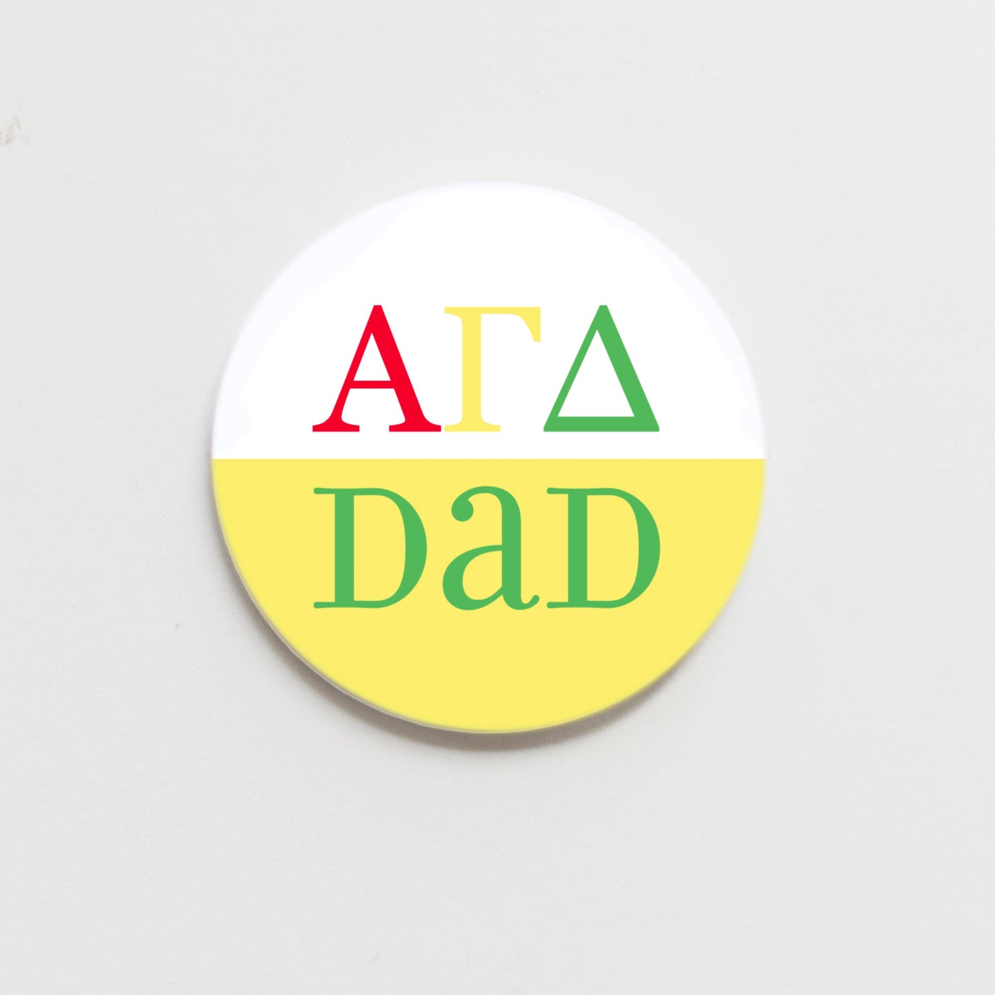 Alpha Gamma Delta Parent Button - 2.25 inch