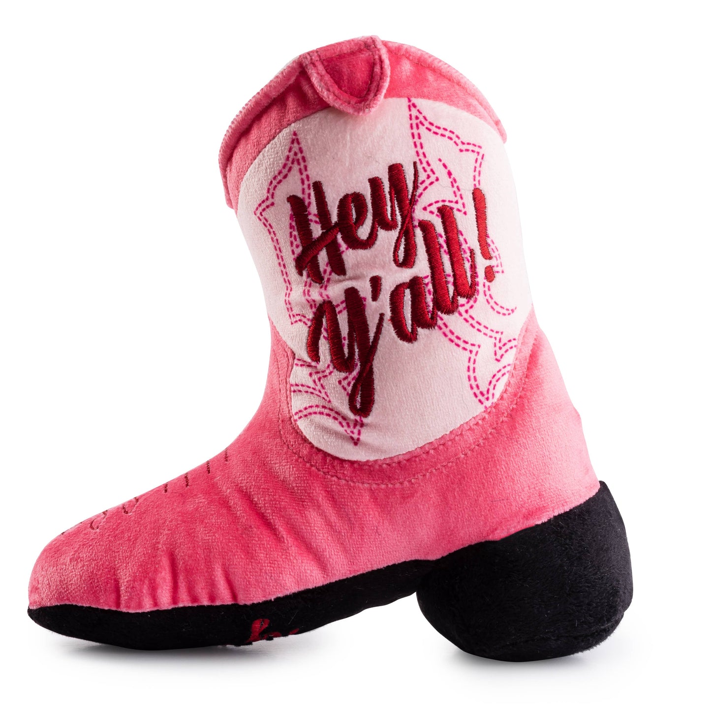 Pink Western Cowgirl Boot | Plush | Squeaker Dog Toy
