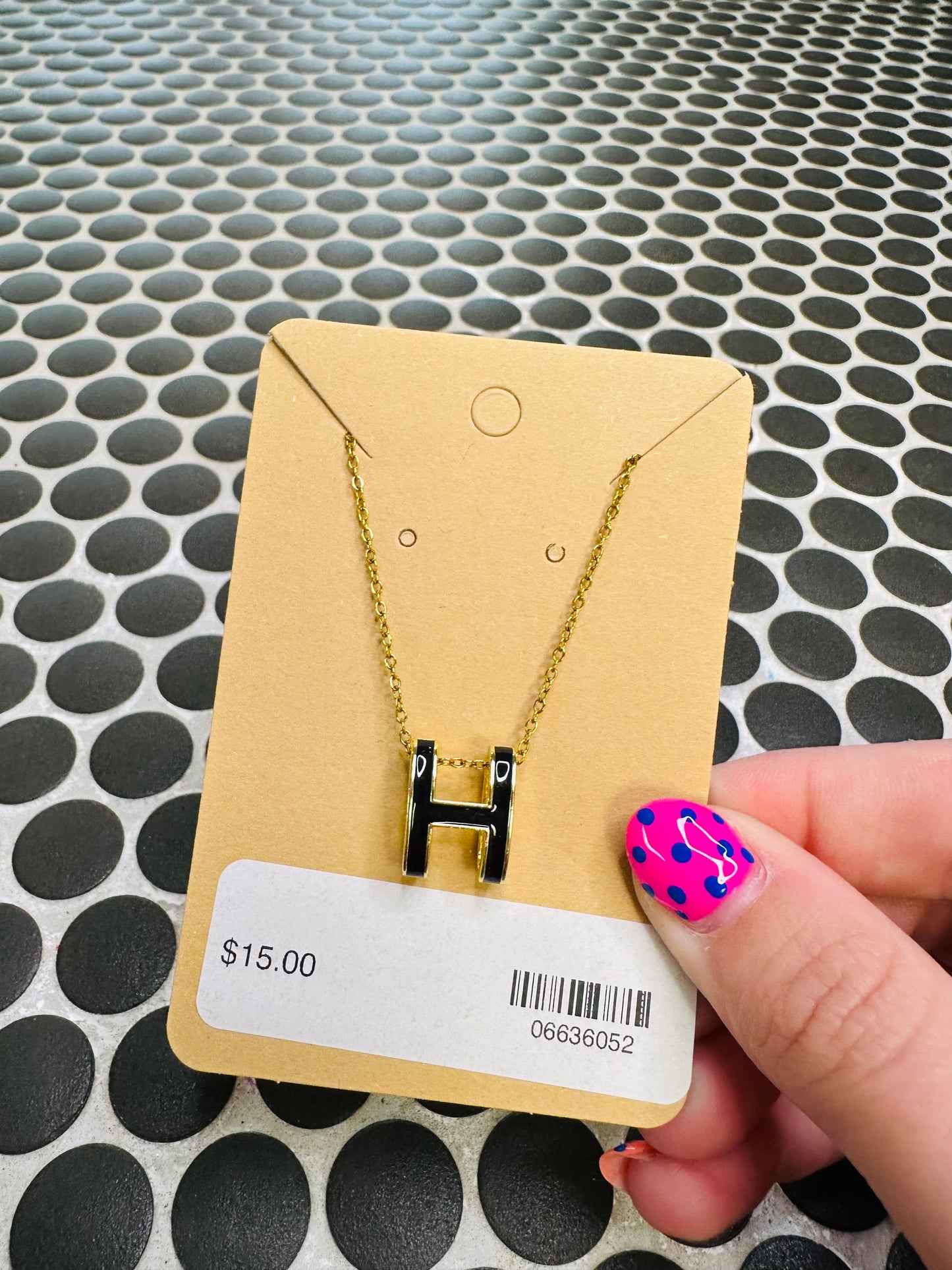 Gold H Necklaces