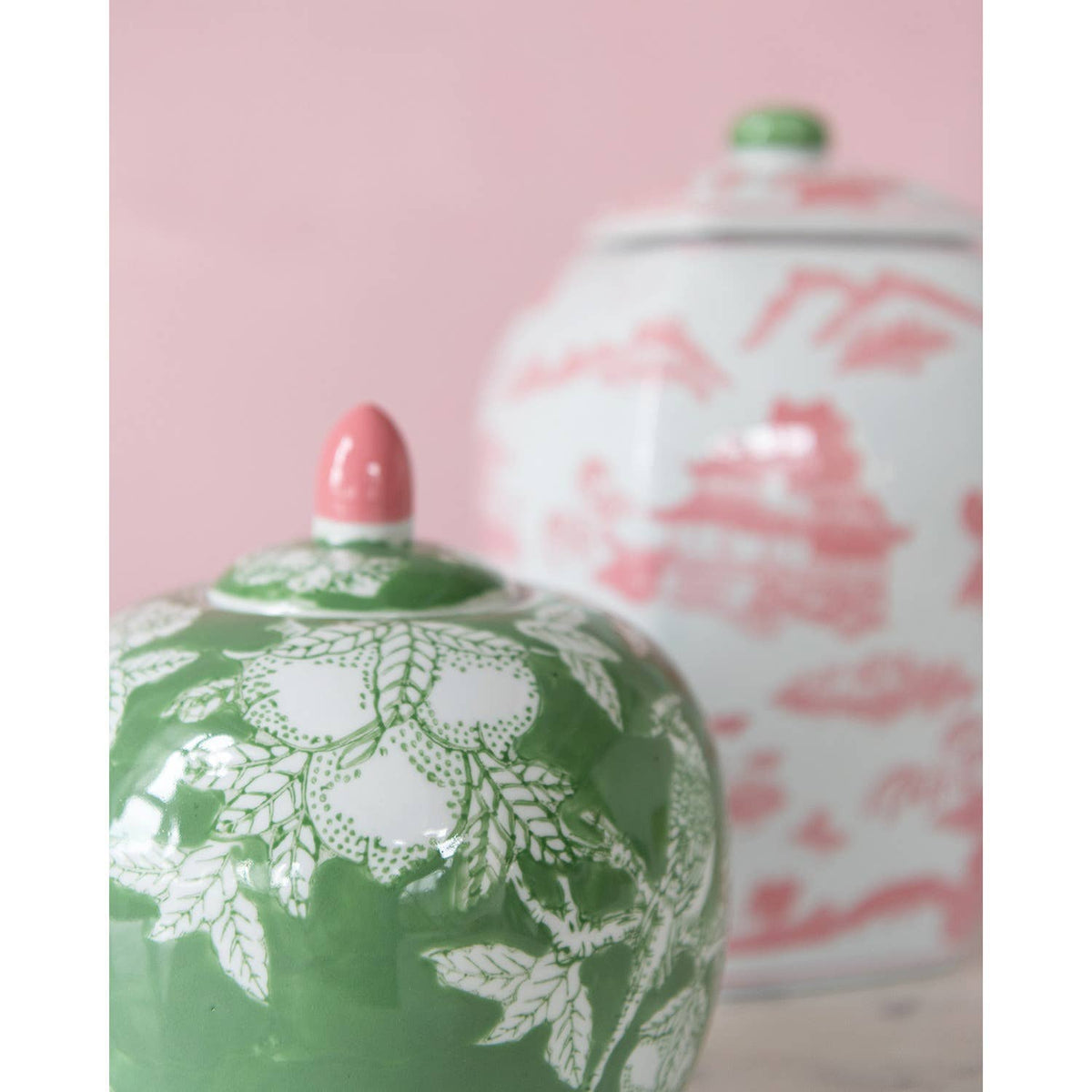 Stoneware Decorative Jar (7"Rd x 8-1/4"H)
