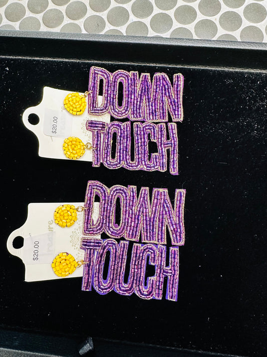 Purple Touch Down Earrings
