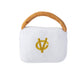 White Chewy Vuiton Purses | Plush Squeaker Dog Toy