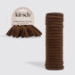 Recycled Fabric Seamless Hair Elastics 20pc Set - Chocolate