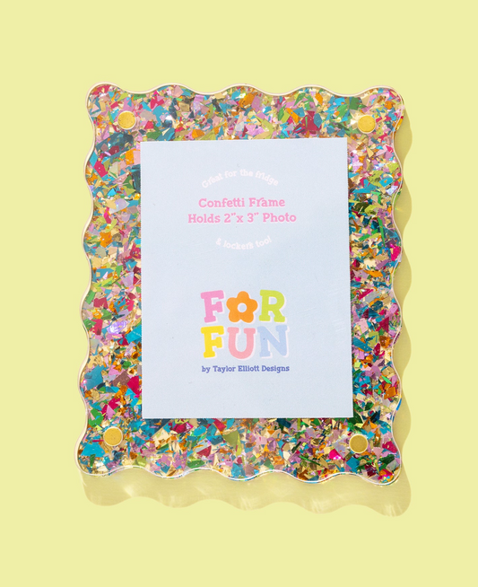 Colorful Confetti Magnetic Frame