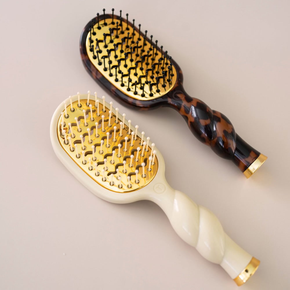 Mini Vented Hair Brush (Tan)