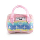 Pink Ombre Chewy Vuiton Handbag | Plush Squeaker Dog Toy