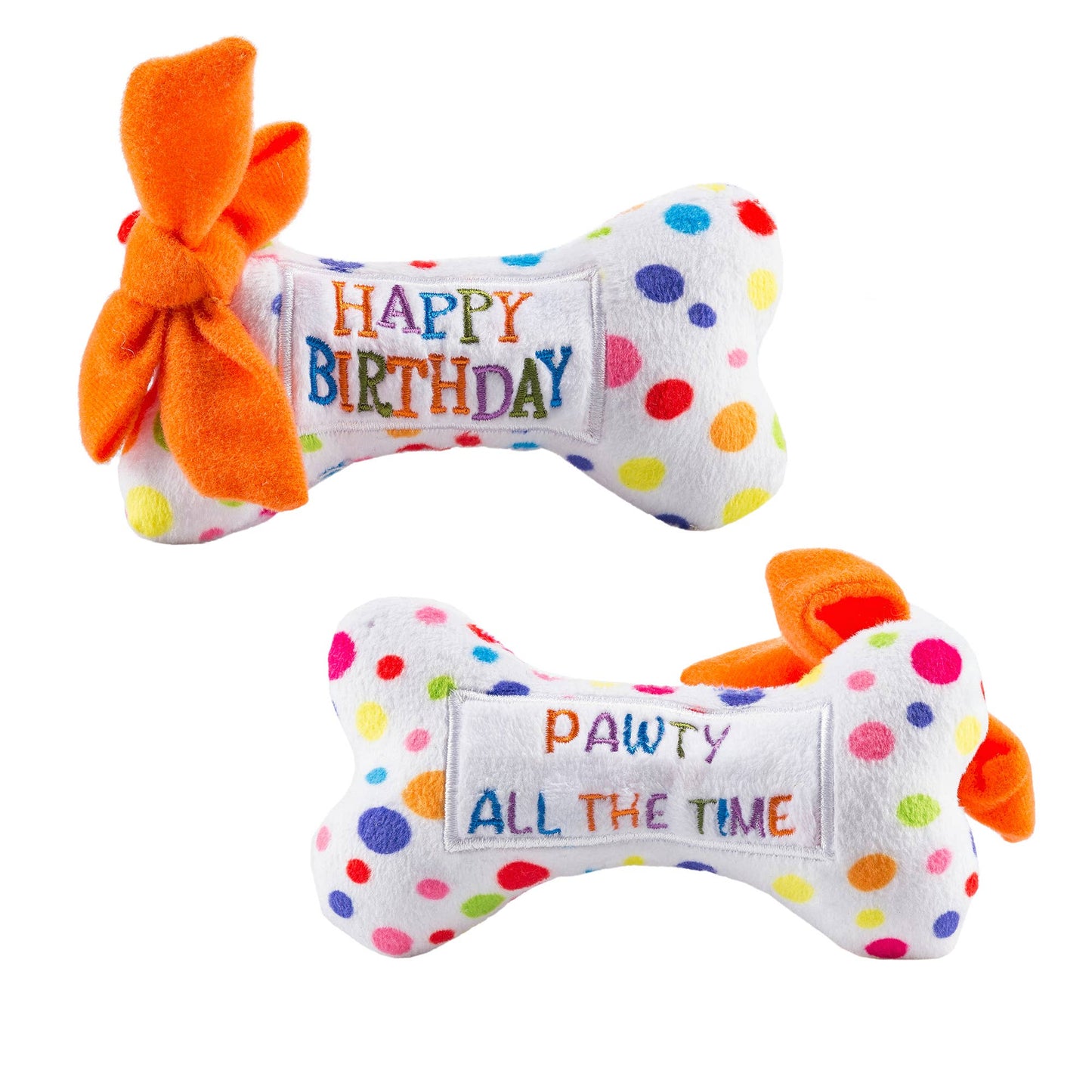 Happy Birthday Bones  | Squeaker Dog Toy