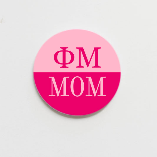 Phi Mu Parent Button - 2.25 inch