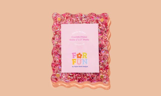 Pink Confetti Magnetic Frame