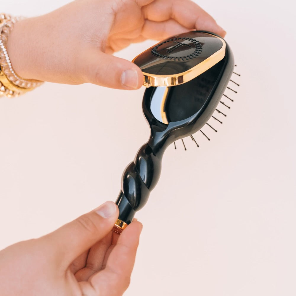 Mini Detangler Hir Brush For Medium Hair (Jet Black)
