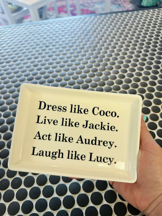 Dress Like Coco Tray
