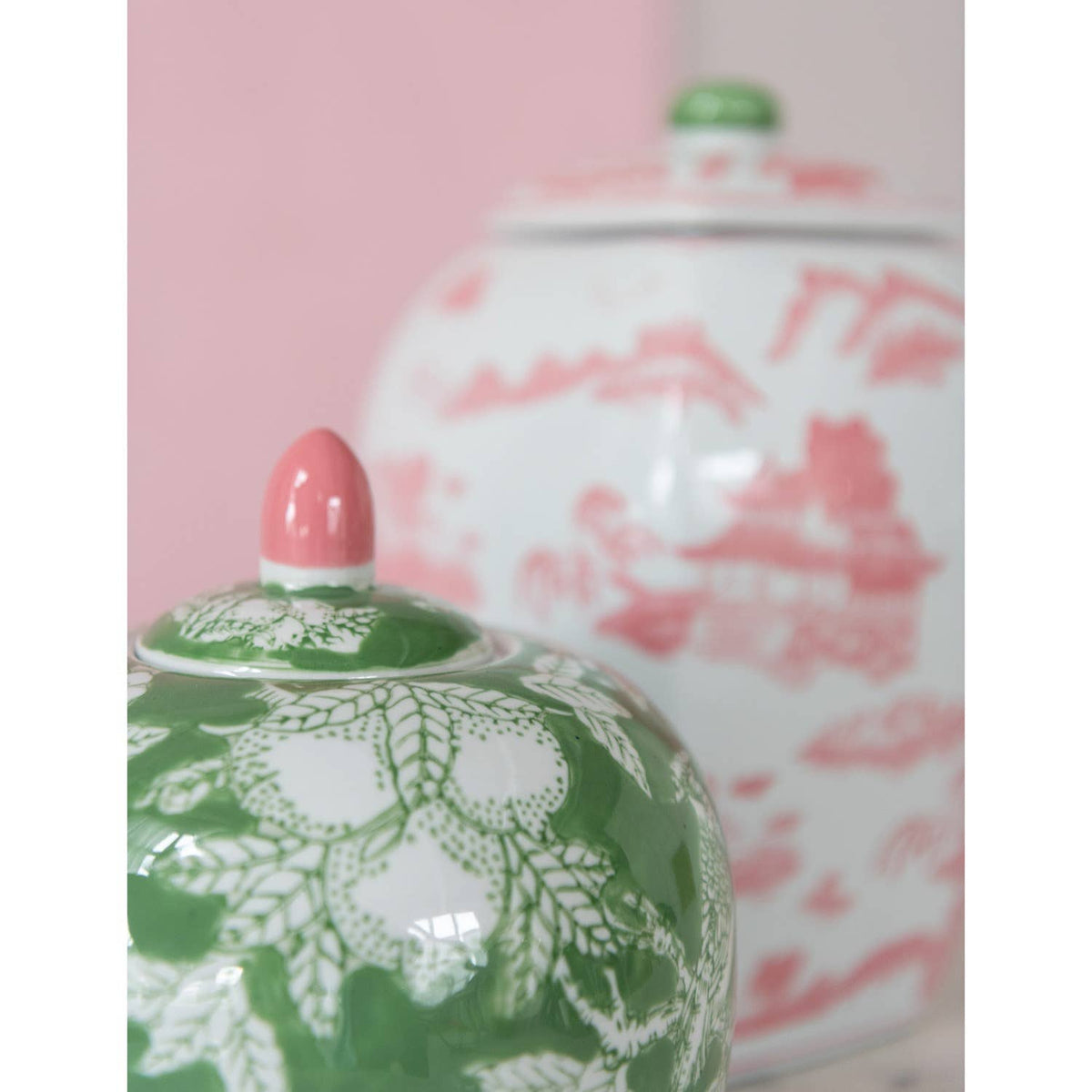 Stoneware Decorative Jar (8" Sq x 12-1/4"H)