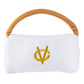 White Chewy Vuiton Purses | Plush Squeaker Dog Toy
