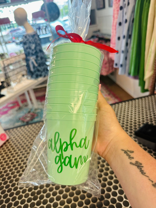 Alpha Gam Cup Set