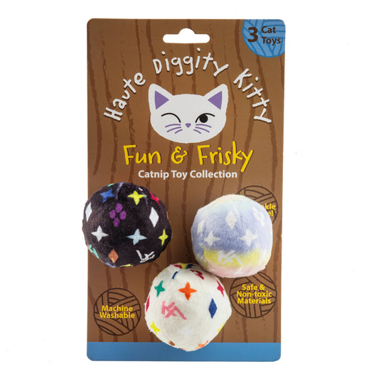 Kitty Vuiton Monogram Balls Catnip Toys