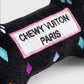 Black Monogram Chewy Vuiton Bone  | Squeaker Dog Toy