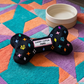 Black Monogram Chewy Vuiton Bone  | Squeaker Dog Toy