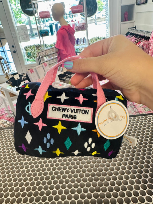 Black Chewy Vuiton Handbag