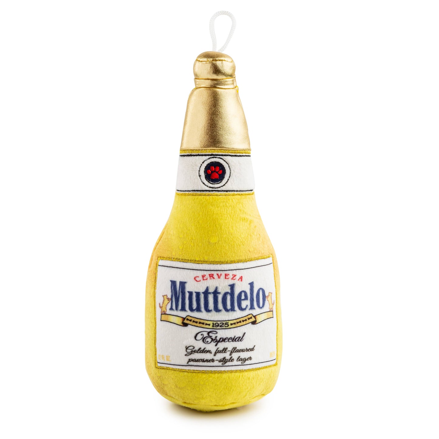 Muttdelo Beer Bottle | Squeaker Dog Toy
