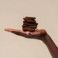 Recycled Fabric Seamless Hair Elastics 20pc Set - Chocolate