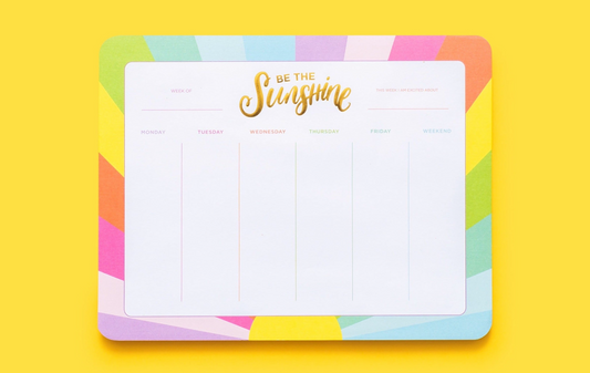 Be The Sunshine Weekly Planner