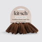 Recycled Fabric Seamless Hair Elastics 20pc Set - Chocolate