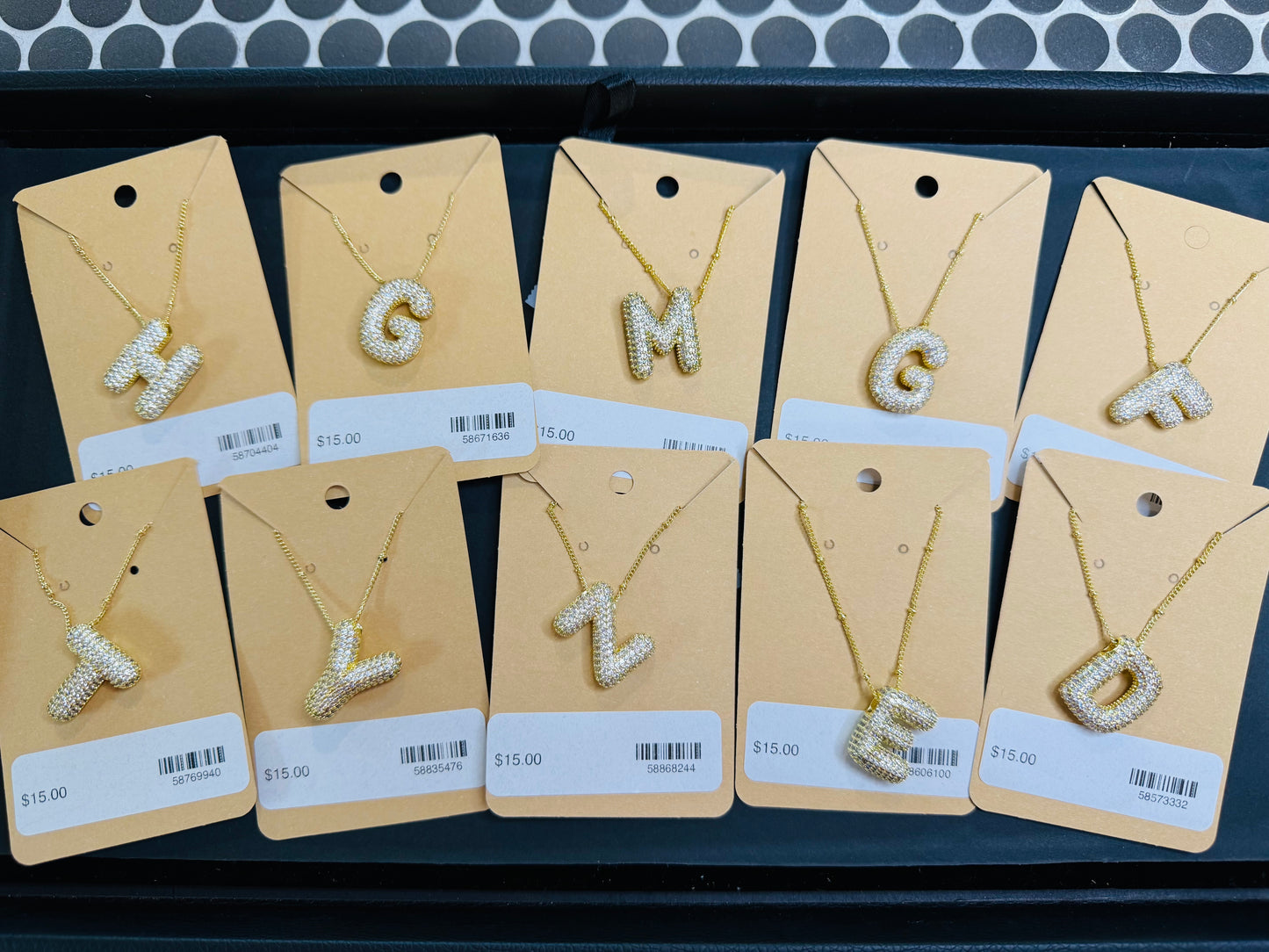 Bubble Letter Necklace