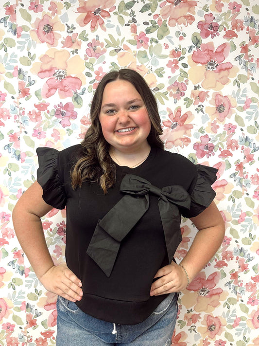 Bow Ruffle Top