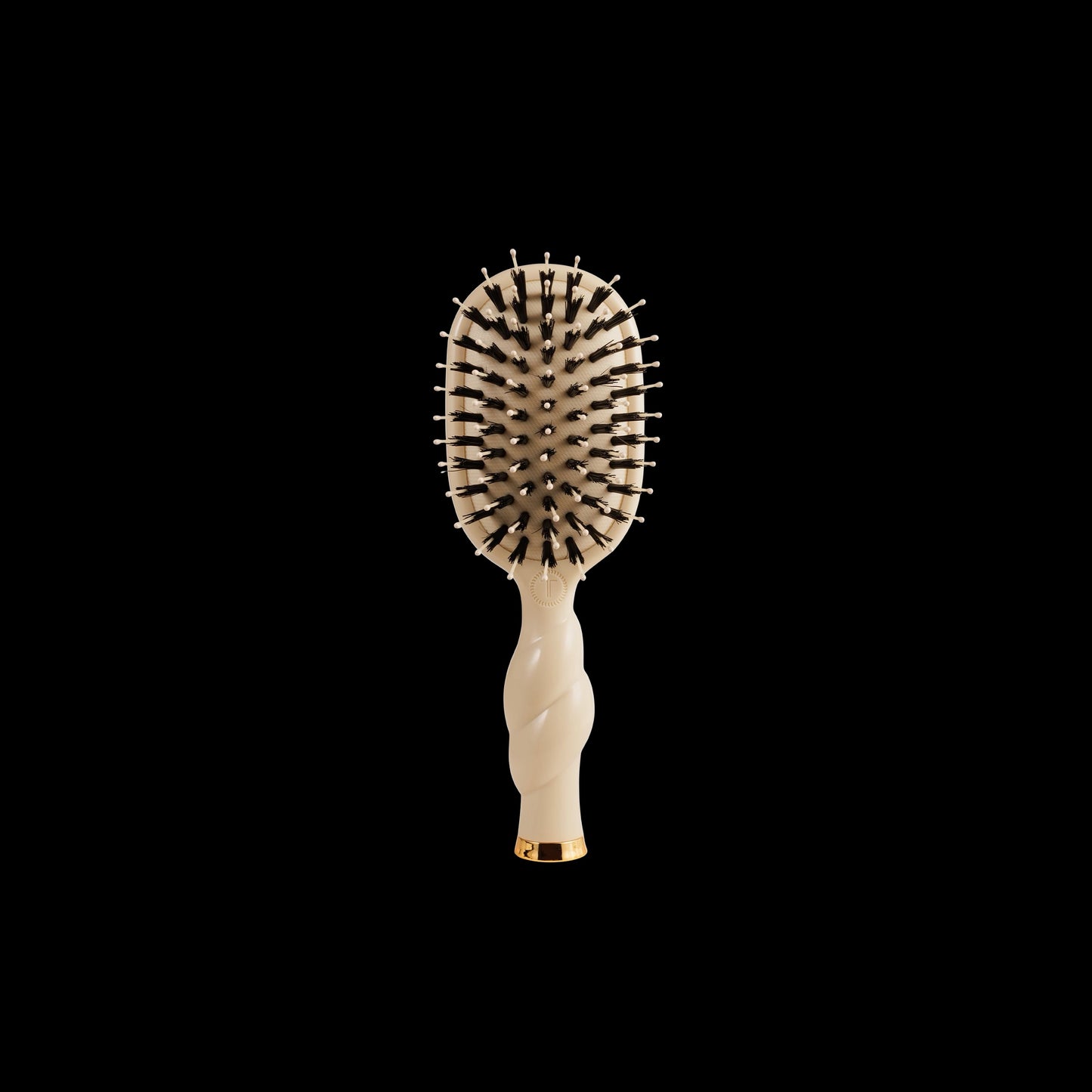 Mini Boar Bristle Hair Brush (Tan)