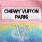 Pink Ombre Chewy Vuiton Handbag | Plush Squeaker Dog Toy