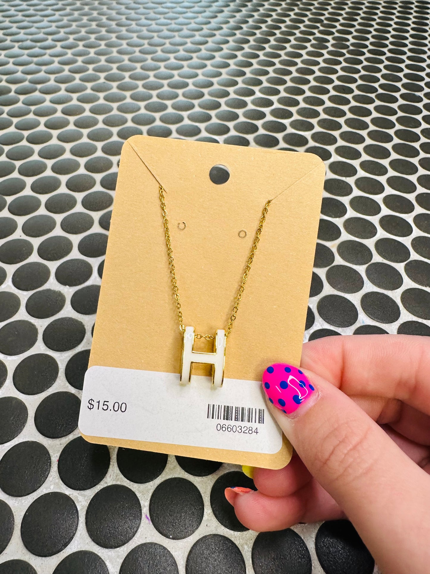Gold H Necklaces