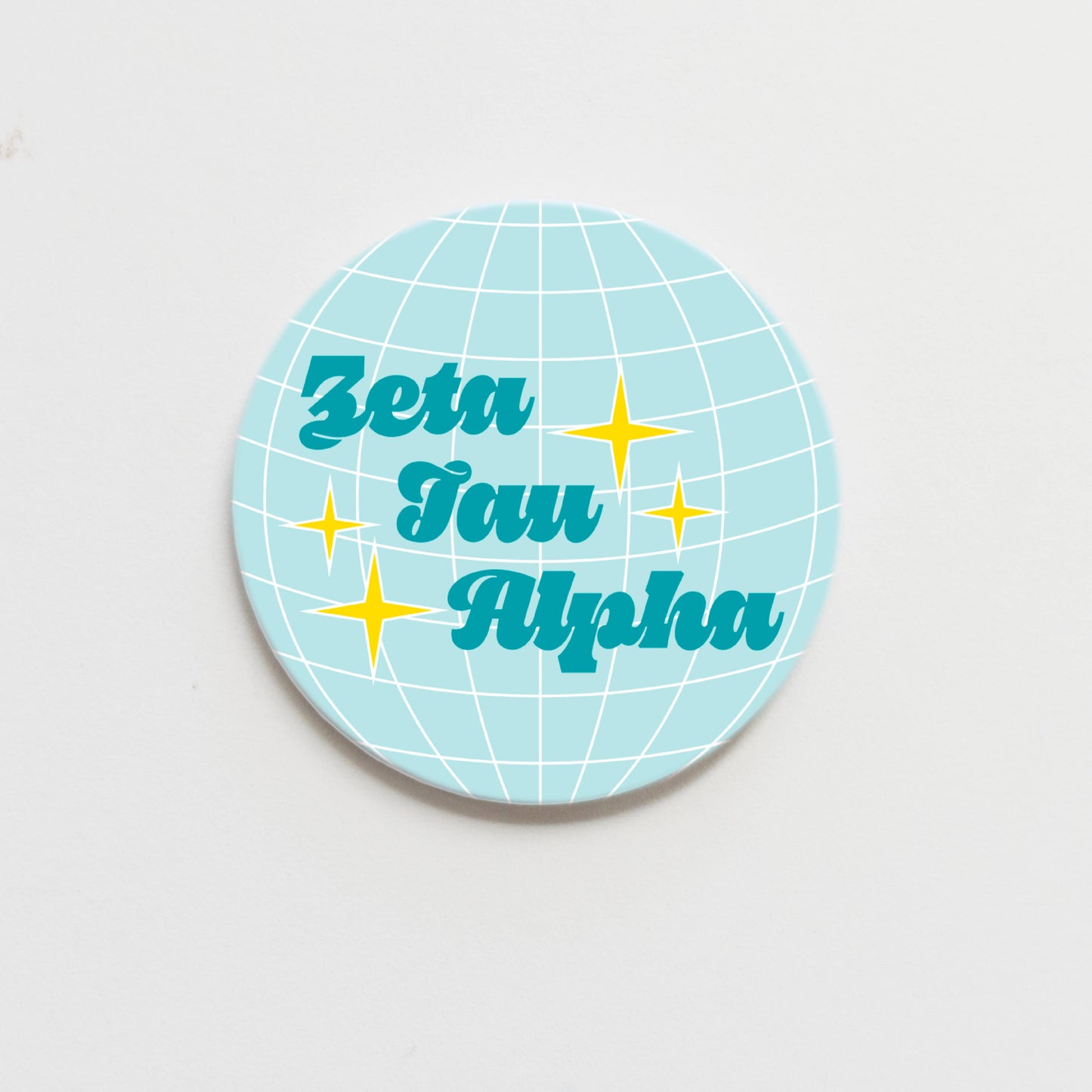 Zeta Tau Alpha Greek Disco Button (1.50 inch or 3.00 inch)
