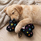 Black Monogram Chewy Vuiton Bone  | Squeaker Dog Toy
