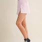 Contrast Binding Skort with Slit