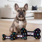 Black Monogram Chewy Vuiton Bone  | Squeaker Dog Toy