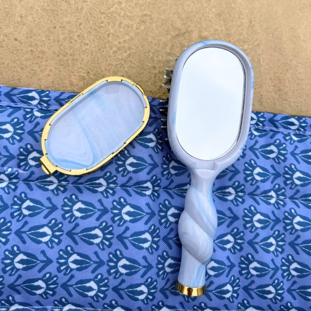 Mini Boar Bristle Hair Brush (Tide & True)