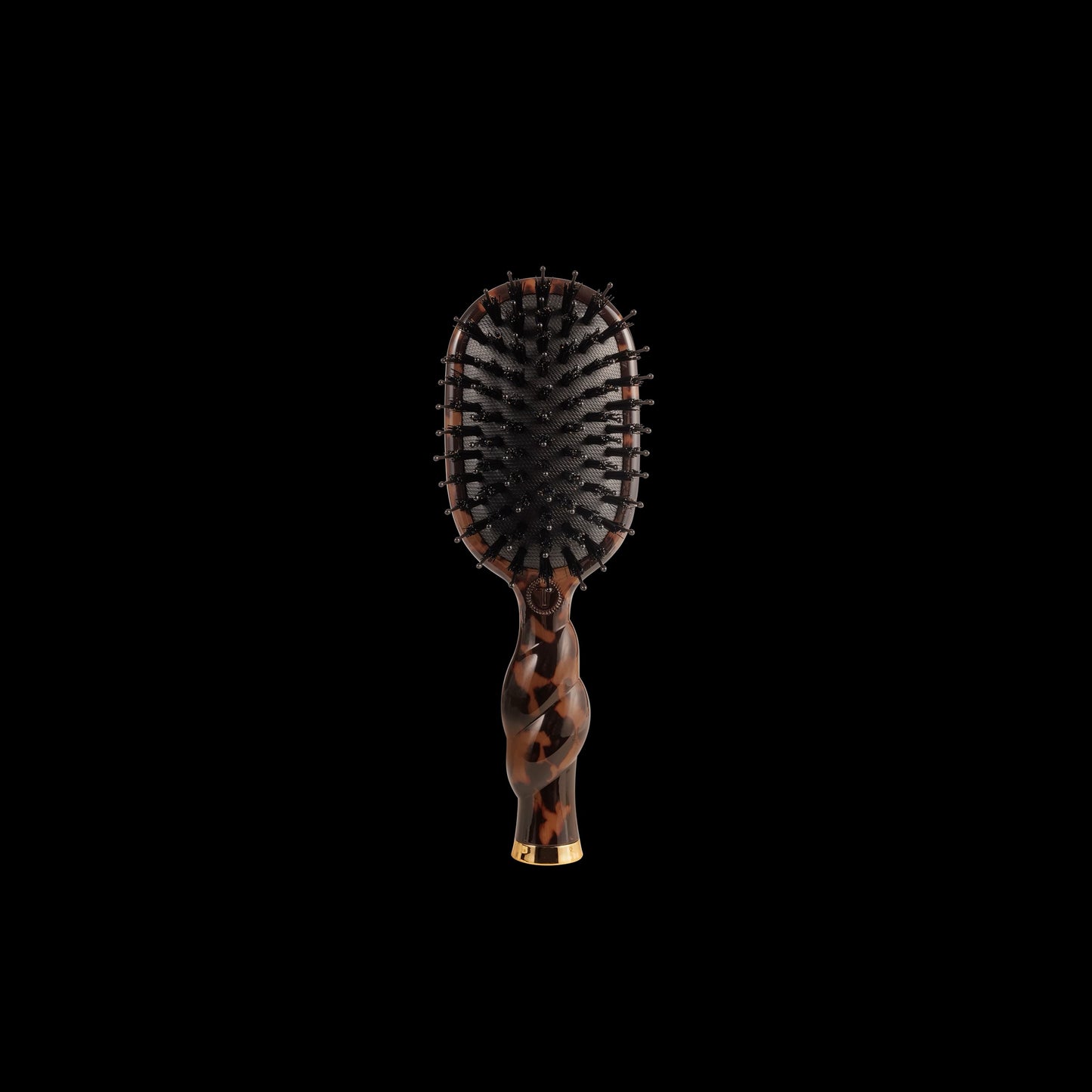Mini Boar Bristle Hair Brush (Tortoise)
