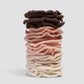 Recycled Fabric Petal Hair Elastics 10pc Set - Blush