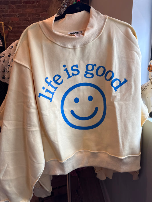 Life Is Good Reversible Mockneck