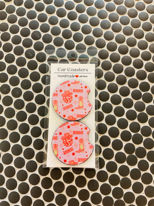 Disco Cowgirl Car Coasters