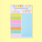 Colorful Prayer List Notepad