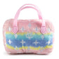Pink Ombre Chewy Vuiton Handbag | Plush Squeaker Dog Toy