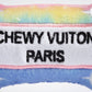 Pink Ombre Chewy Vuiton Bone Squeaker Dog Toy